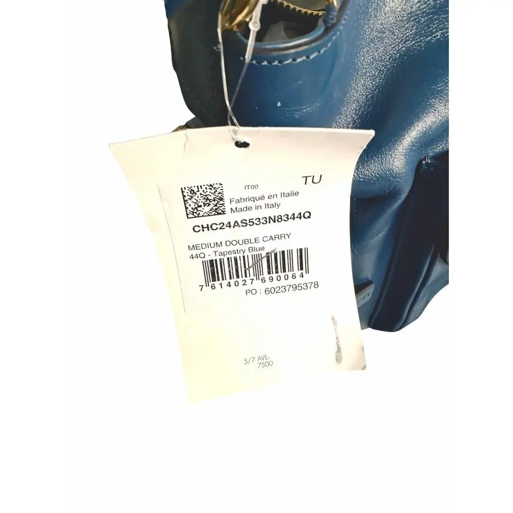 Chloe NWT Shiny Leather Medium Camera Bag in Tapestry Blue